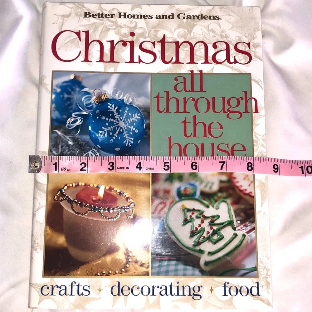 CHRISTMAS ALL THROUGH THE HOUSE HARDCOVER BOOK and COOKBOOK